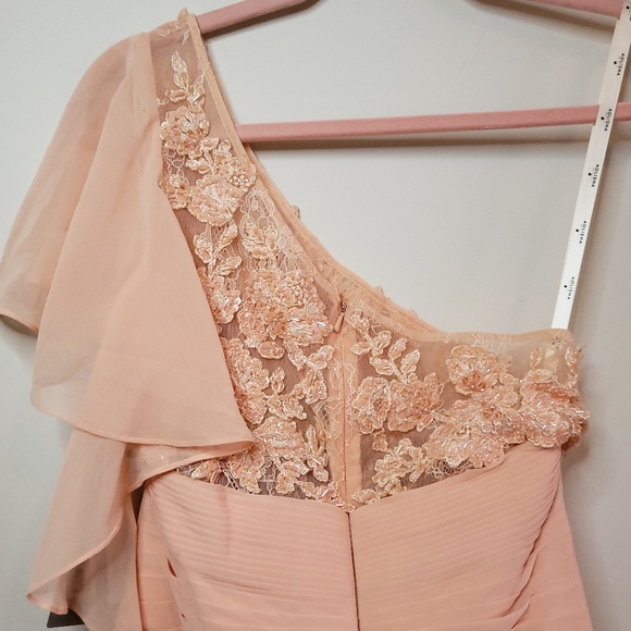 Size 8 (L) 100% silk light pink dress from Aolisha - Picture 6 of 9